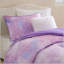 Ensemble de couette 3 pièces pour lit simple ou très simple XL, imprimé aquarelle tie-dye, avec coussin décoratif-135278140