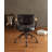 Vintage Black Swivel Office Chair With Nailhead Trim-1864255048-1864255049