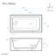 Baignoire d'angle Virage 60 po x 30 po avec bonde à gauche et tablier-64882025