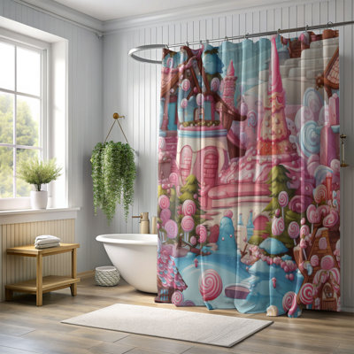 Rideau de douche Gingerbread Wonderland - Premium