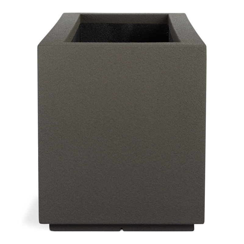 Milan Tall Polymer Box, Slate Gray, 19" H x 46" W x 17" D