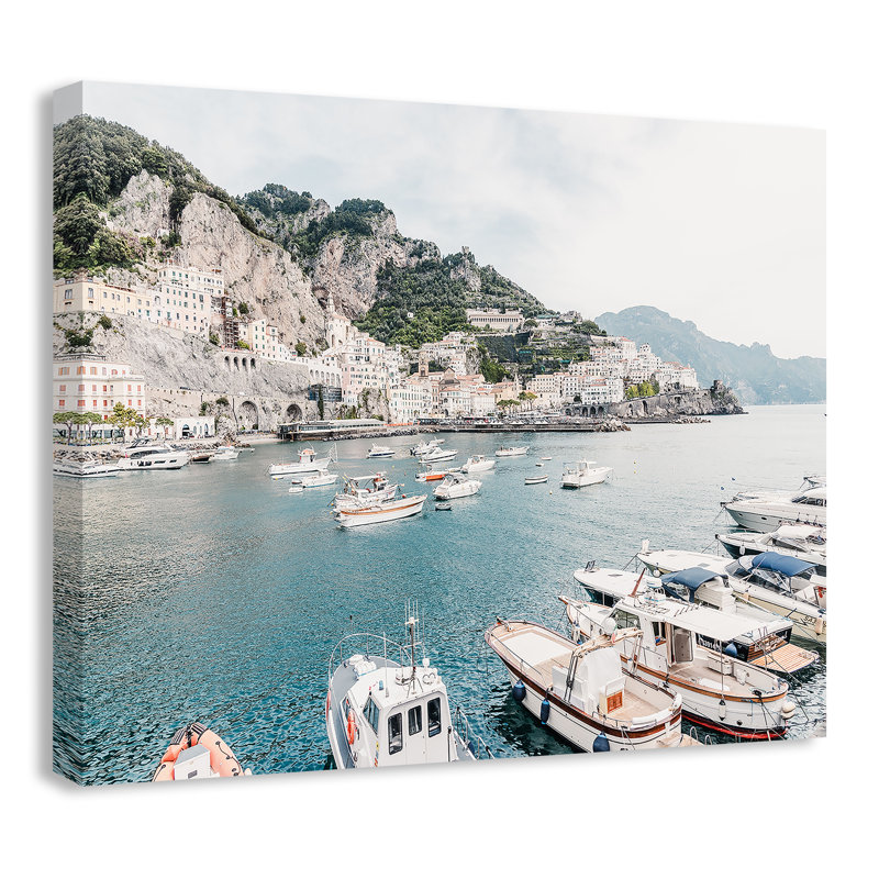 Imprimé Amalfi , Ne s’applique pas, L 20 po x H 16 po, Toile tendue