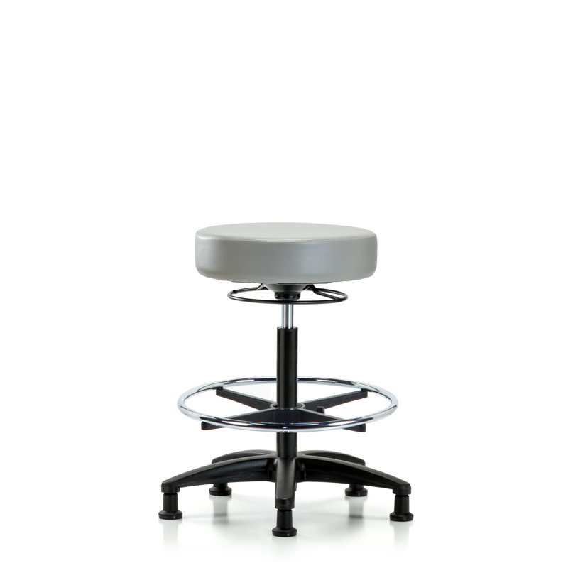 Tabouret de laboratoire Audet, Colombe, Patins