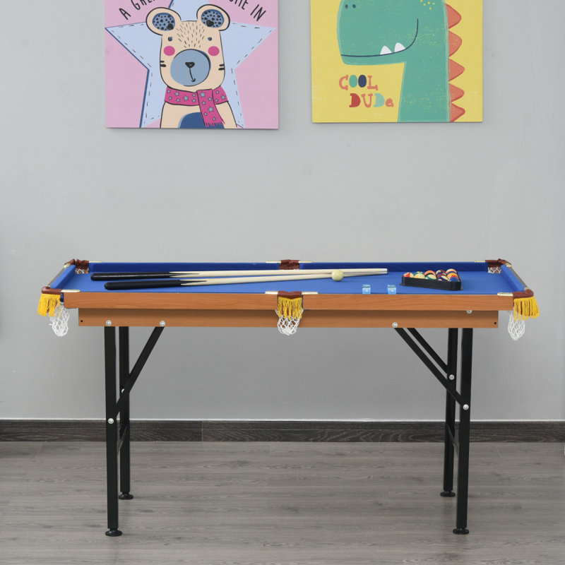 Table de billard pliante portative 55 po Soozier, Blue