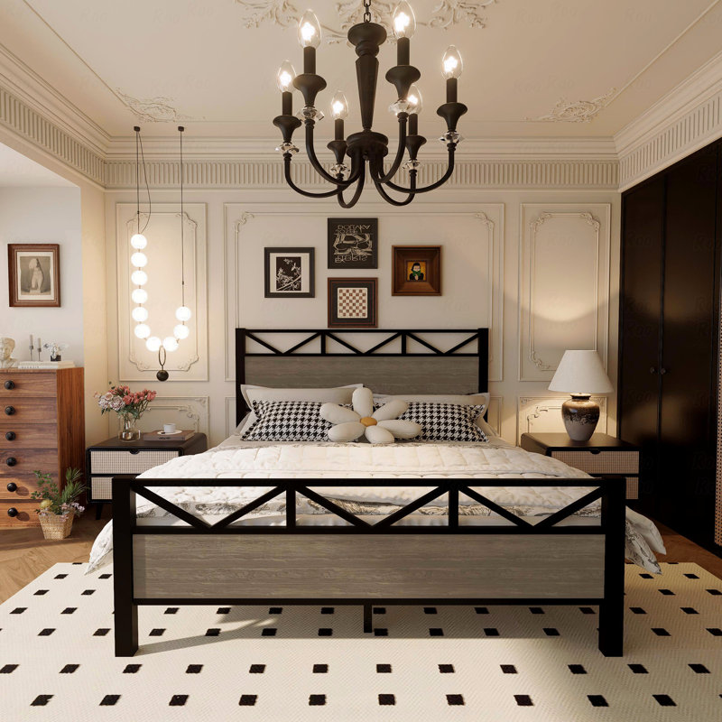 Bed Frame Full Size, Brown