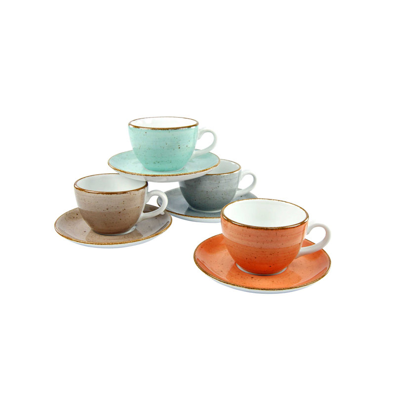 VINTAGE NATURE Cappucino Cup & Saucer, 180ml
