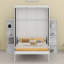 Lit escamotable avec armoire murale cachée-512353321