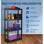 Étagère de rangement robuste à 4 niveaux pour garage, garde-manger et buanderie, l 30 po x P 14 po x H 57 po-731162469
