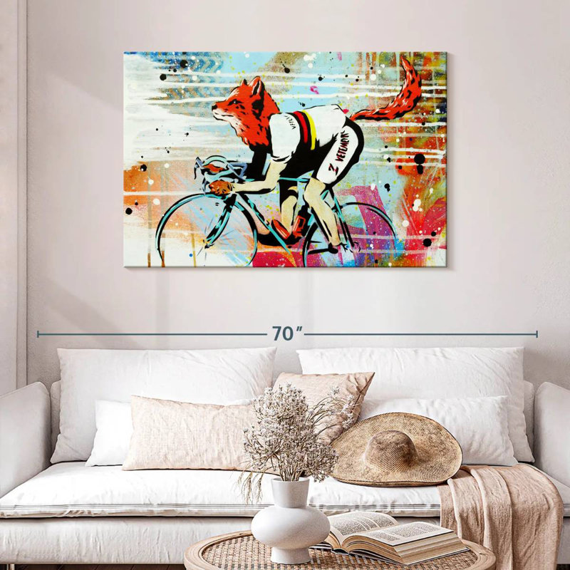 Brampt Le Fox, 30" H x 45" W