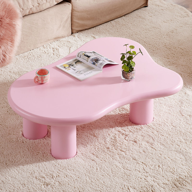Table basse Ednar, Rose, H 13,8 po x L 48 po x l 35 po