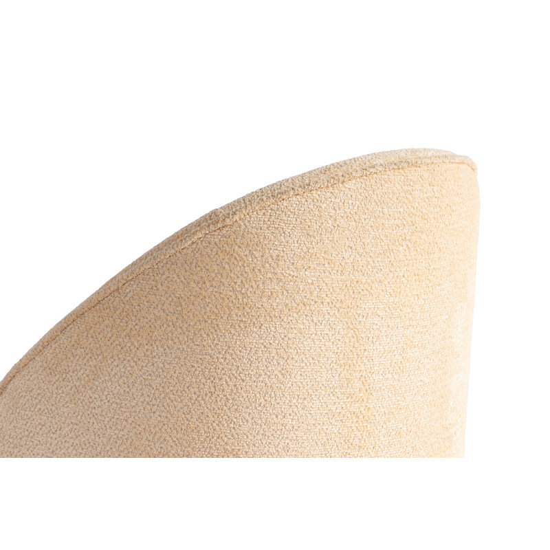 Ensemble de chaises élégantes (2 pièces), beige uni et noir, 18,9 x 33,9 x 22,8 pouces | Structure 100% bois de hêtre, tissu chenille 100% coton, rembourrage en mousse 22 oz | Parfait pour les salons modernes et les espaces repas