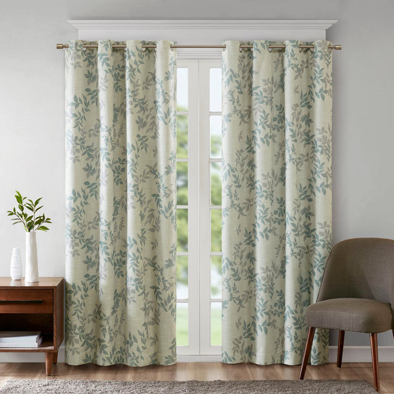 Carrion Blackout Curtain , Green, 50" W x 95" L