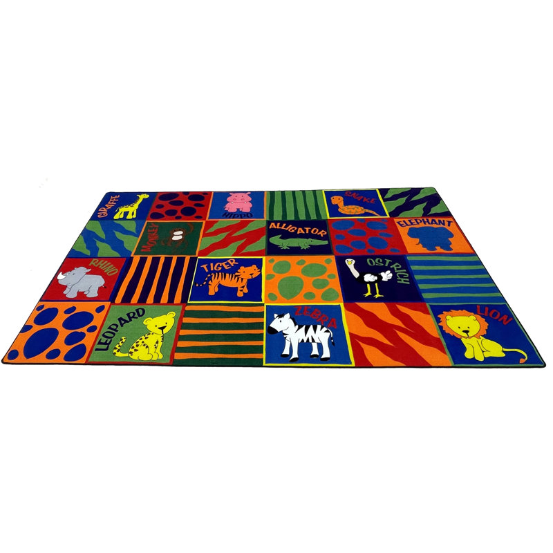 Tapis scolaire Animal, Rectangle 4 pi x 6 pi