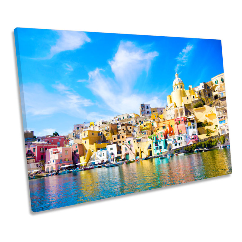 Procida Island Naples Italy - Wrapped Canvas Print, 30.5cm H x 45.7cm W x 2cm D