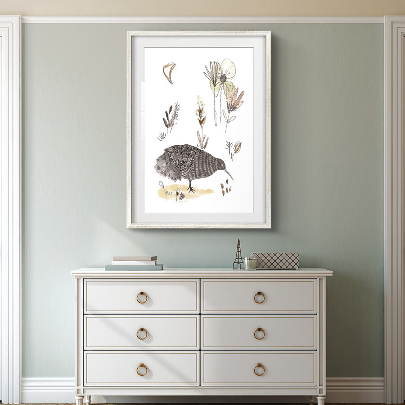Pampa I - Toile tendue avec châssis, H 28,5 po x l 20,5 po, Blanc