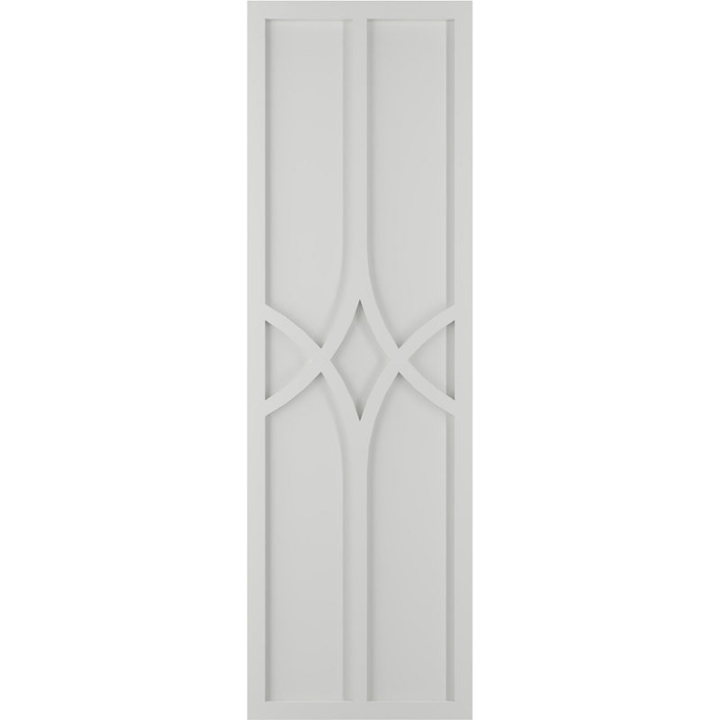 Volets en PVC True Fit, Gris grêle, 15", 47"