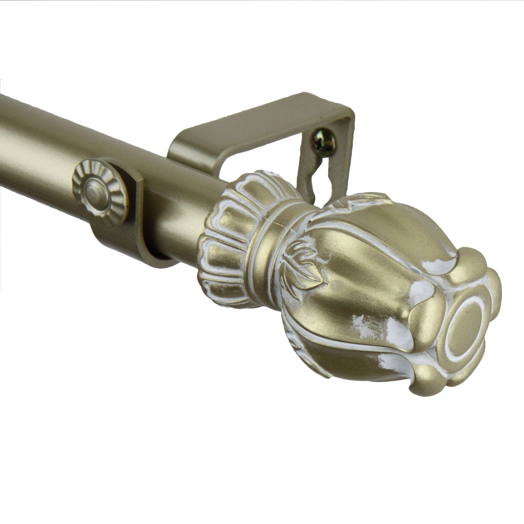 Steel Adjustable Single Curtain Rod Rod Desyne 