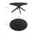 Crossroads Oval Wood Dining Table In Black-105920938