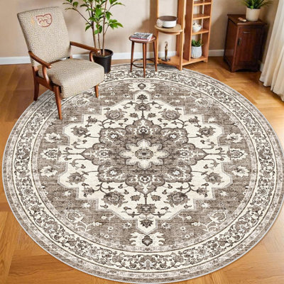 Washable Oriental Hallway Runner Rug - Rugs for Living Room Soft Carpet for Bedroom Kitchen Waterproof Floral Distressed Indoor Stain Resistant Non-Shedding Floor Carpets