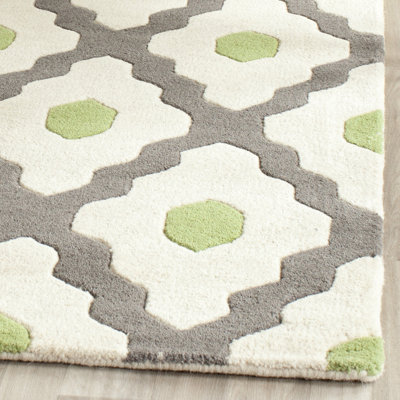 Carolene Hand Tufted Wool Geometric Rug