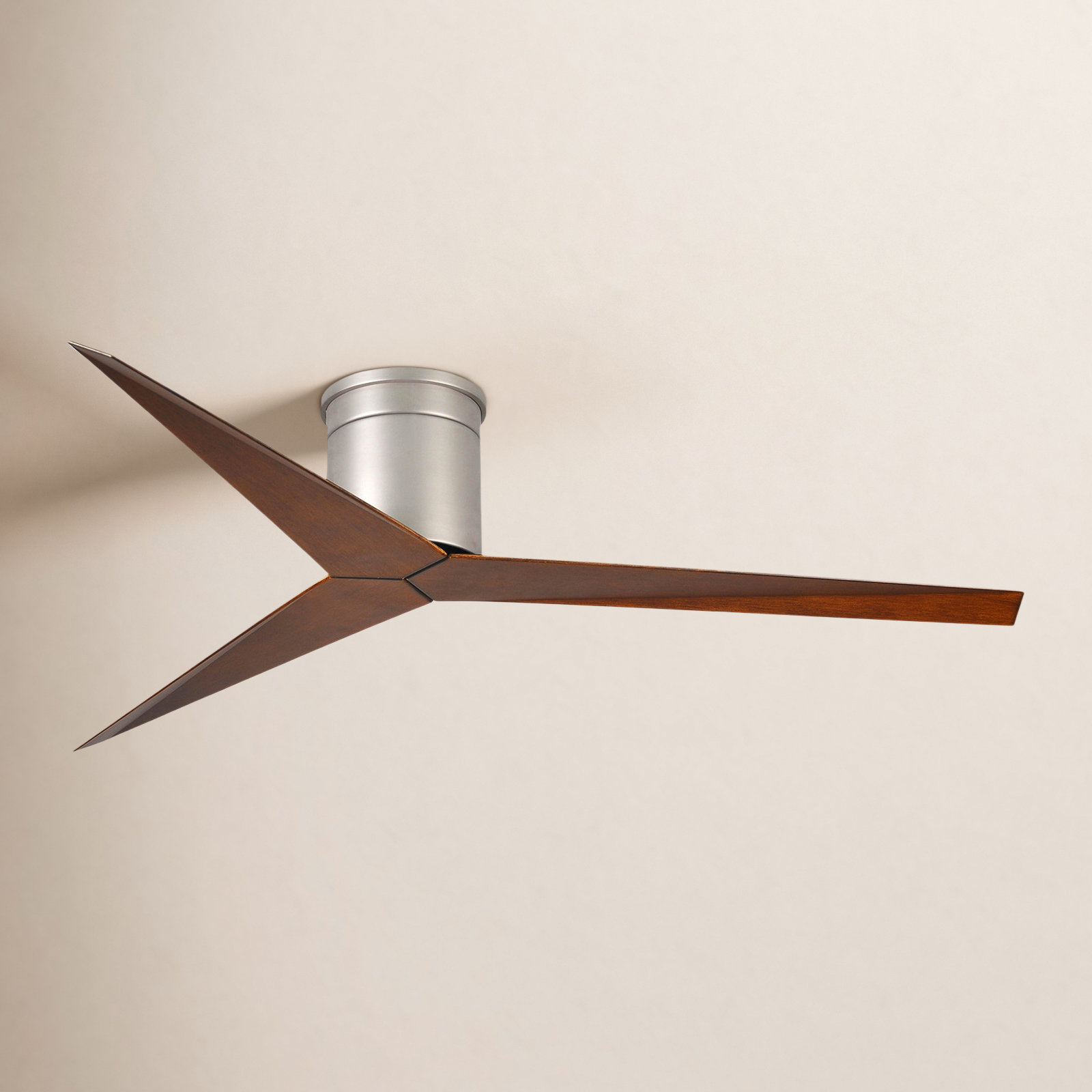 56'' 3 Blade Ceiling Fan, Barn Wood Tone, Brushed Nickel