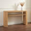 Canapé rustique moderne avec rangement - Console patinée au design ovale élégant et tablette ouverte-462466141