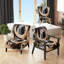 Fauteuil d'appoint et chaise moderne en tissu doré tapissier Art Deco I-620223709