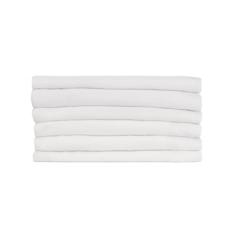 Foundations 6-pack Thermasoft Cotton Baby Blanket, White