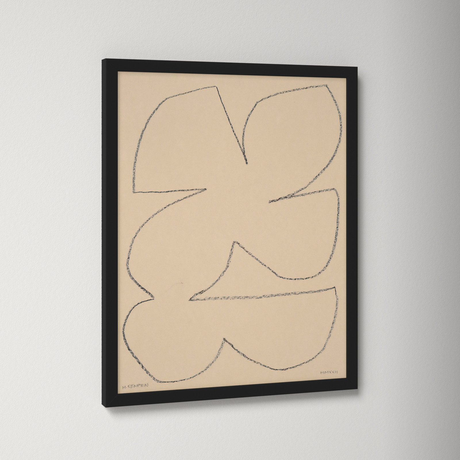 Outlines 4 by Michael Kempen, Black Framed, 16" W x 20" H