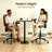 Ergonomic Office Chair with PU Leather, Adjustable Swivel Desk Chair,Drafting Chairs with Footrest & Padded Flip‑Up Armrests, Ideal for Adjustable Standing Desks, Home Office or Study