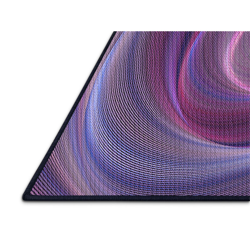 Tapis 100% à motifs lavables à la machine 2989_PAT3339_PUR, Rectangle 7 pi x 9 pi