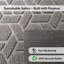 Heavy-Duty Dirt-Trapping Rubber Doormat with Raised Geometric Pattern-114118773