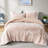 Warm Twin/twin Xl Comforter - Pink Crushed Velvet With Soft Fill