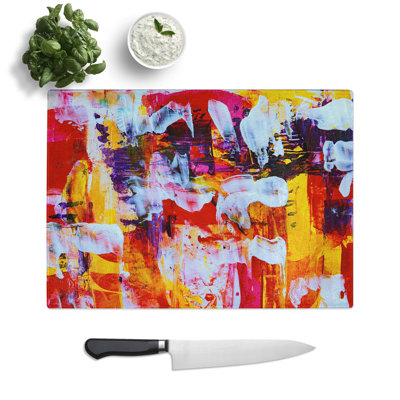 Tempered Glass Art Painting Vol.350 Chopping Board
