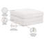 Repose-pieds modulaire en tissu chenille Vredenburgh-112273070