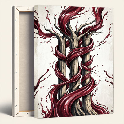 Ensemble de 1 tableau sur toile Arbre de Sang