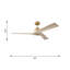 Ventilateur de plafond 52 po Gerda-88061660-88061659