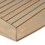 Table d'extérieur extensible grise en bois - Vaste espace pour la table d'invités, extensible