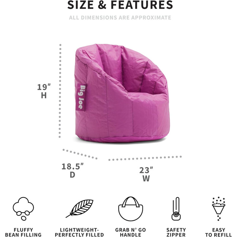 Fauteuil à billes standard, Pink, Milano Kids