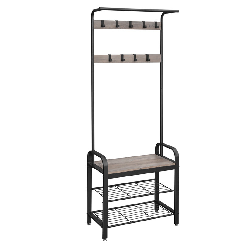 Addey Freestanding Coat Rack, Greige