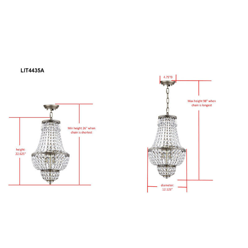 4 - Light Empire Chandelier