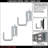 SNAP-LOC E-Track Multi-Purpose J-Hook 2 Inch Hanger 2-Pack