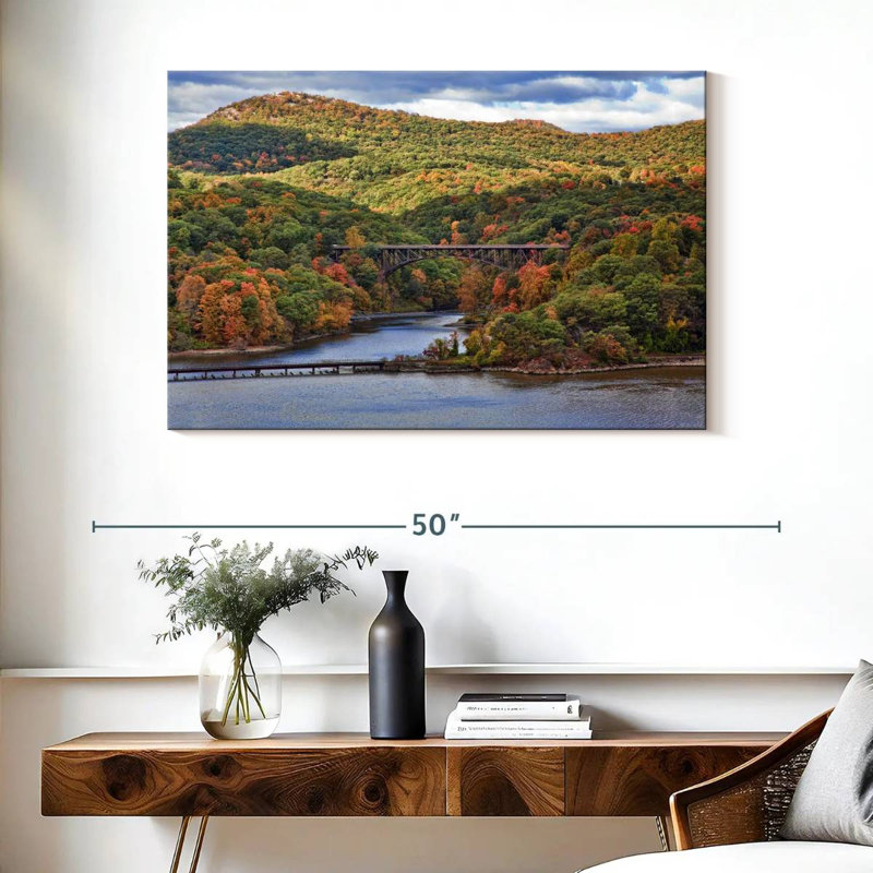 Alvord traversant la rivière Hudson Valley, H 26 po x l 39 po