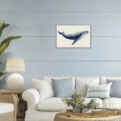 Baleine géante douce et douce, estampe numérique, design par Lily K.
