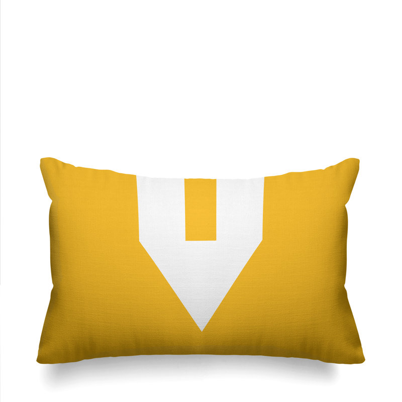 Coussin lombaire intérieur / extérieur Luella, Jaune