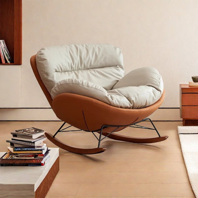 Chaise berçante de style artistique