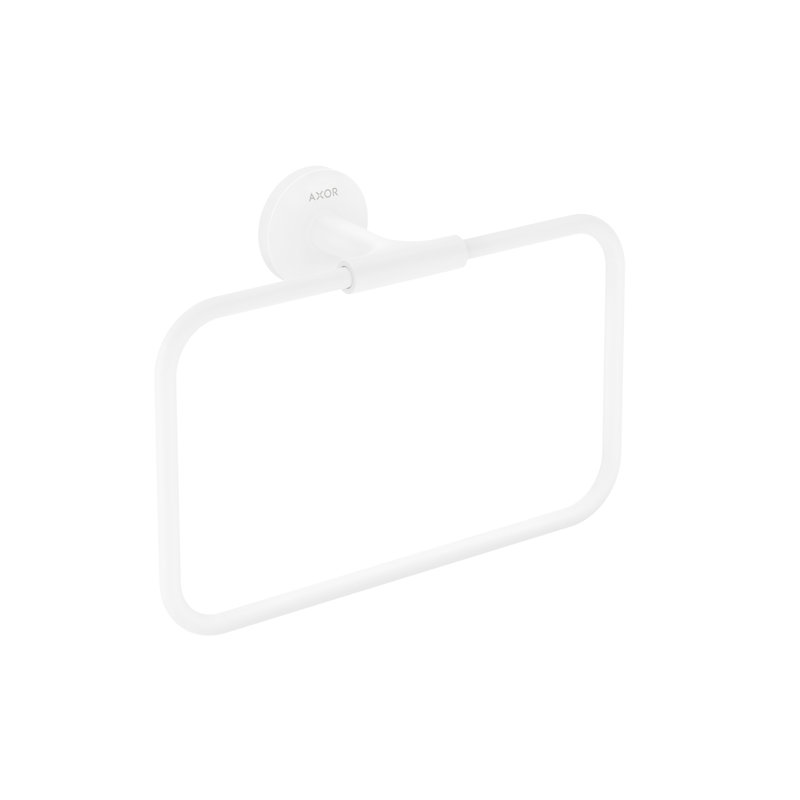 Universal Circular Towel Ring, Matte White