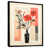Toile avec cadre flottant noir