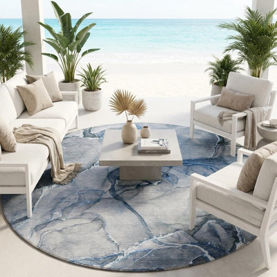 Tapis d'intérieur rond 8 po