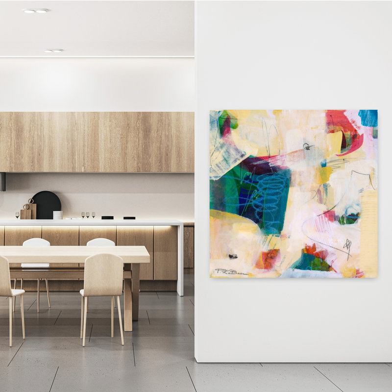 Oide 2, art abstrait contemporain, H 48 po x l 48 po